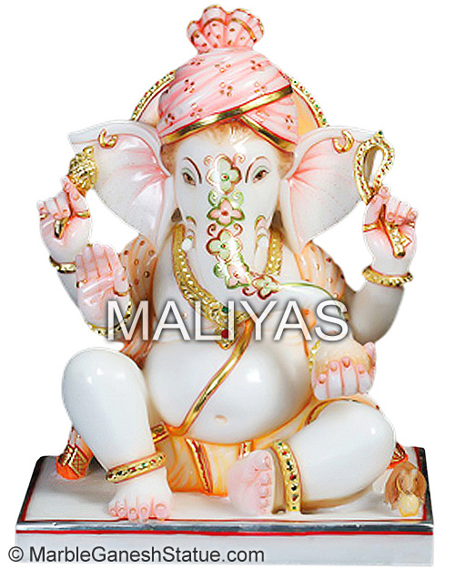 Beautiful Marble Ganesh Statue