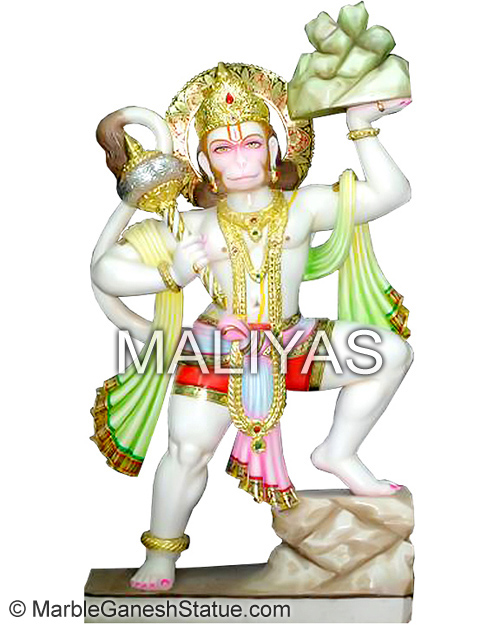Beautiful Marble Hanuman Statue