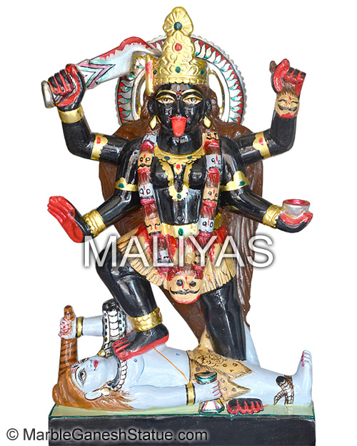 Black Marble Kali Statue