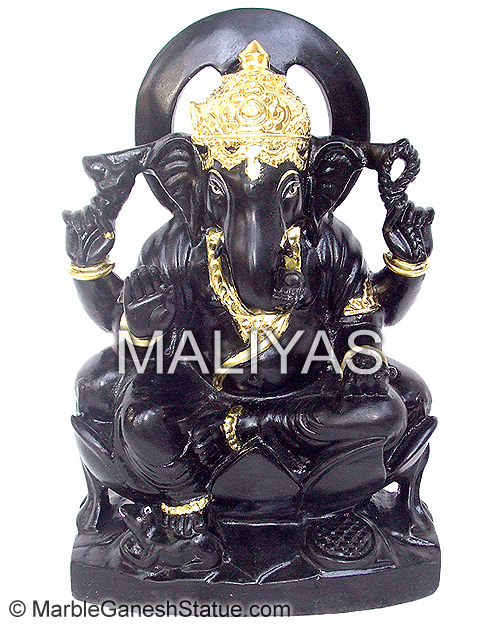 Lord Ganesha from Black Marble