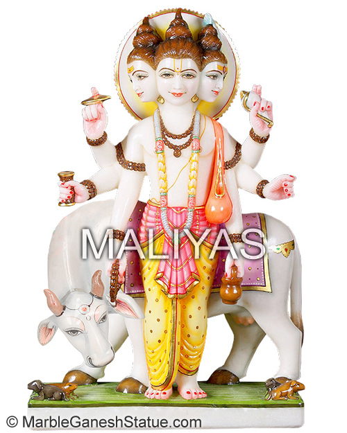 God Duttatreya with Cow