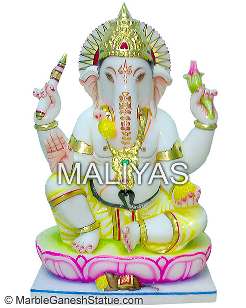 God Marble Ganesh Ji Statue