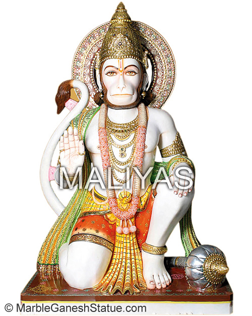Hanuman Ji Marble Sculpture