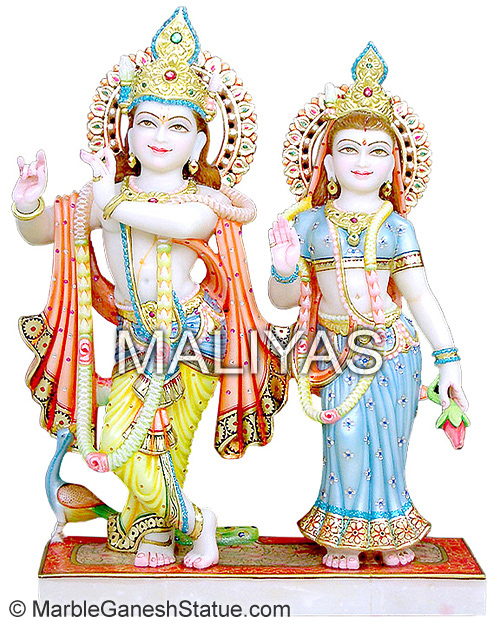 Jugal Marble Radha Krishna Idol