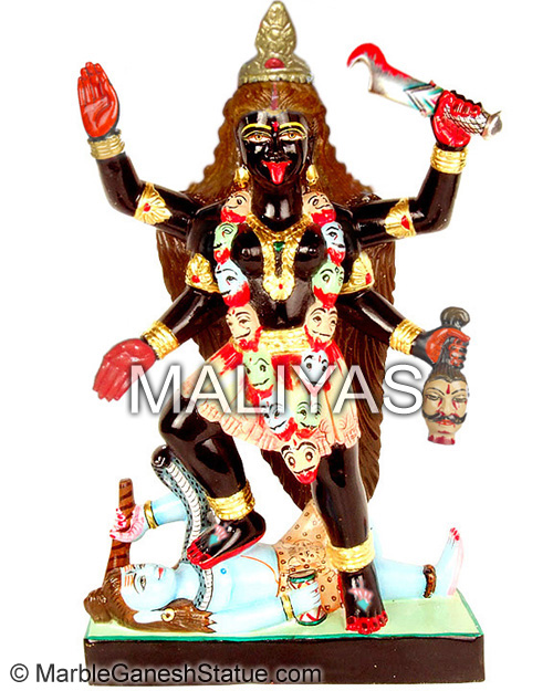 Kali Murti in Black marble stone