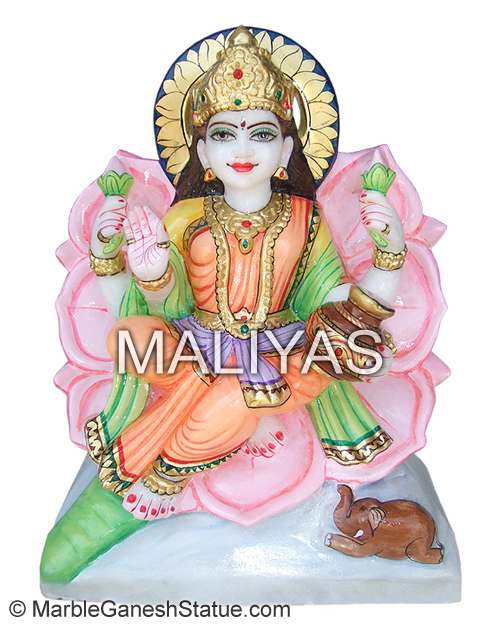 Laxhmi Marble Statue Idols