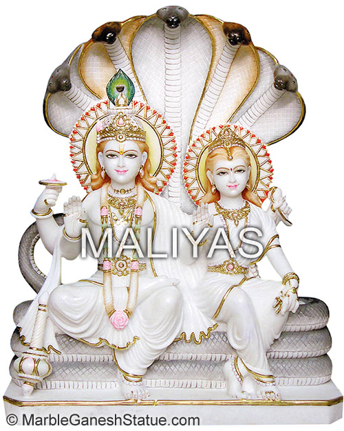 Laxmi Narayan Marble Statue