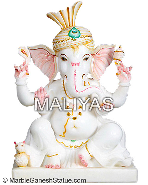 Lord Ganesha Marble Statue