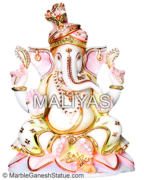 Lord Marble Ganesh Ji Murti