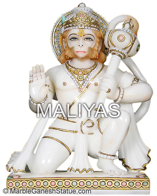 Lord Marble Hanuman Statue