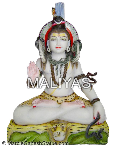 Lord Shiva Marble Statue