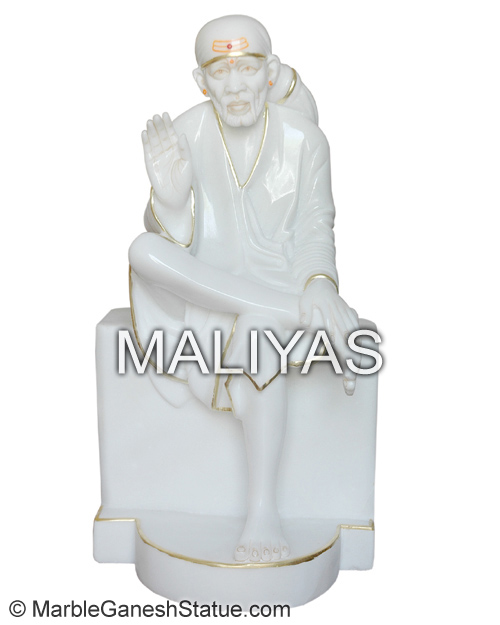 Makrana Marble Sai Baba Statue