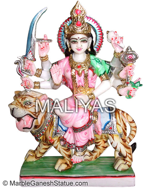 Marble Ambe Maa Statue