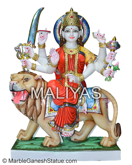 Marble Durga Maa Statue