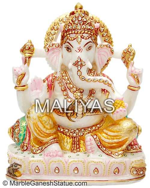 Marble Stone Ganesh Sculpture