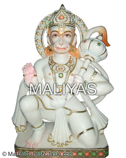 Marble Hanuman Statue