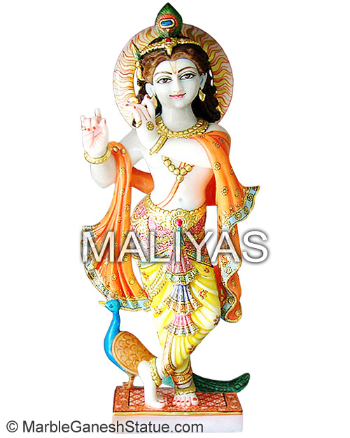 Marble Krishna Statue