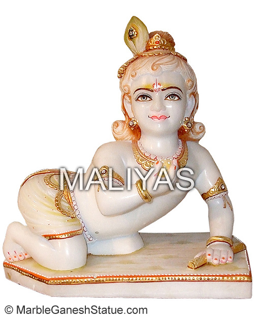 Marble Laddu Gopal Krishna Statue