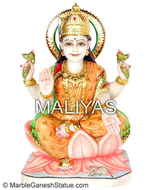 Marble Lakshmi Idol