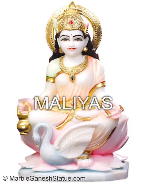 Marble Saraswati Statue