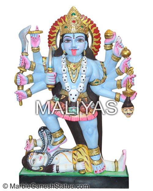 Marble Maha Kali Mata Statue