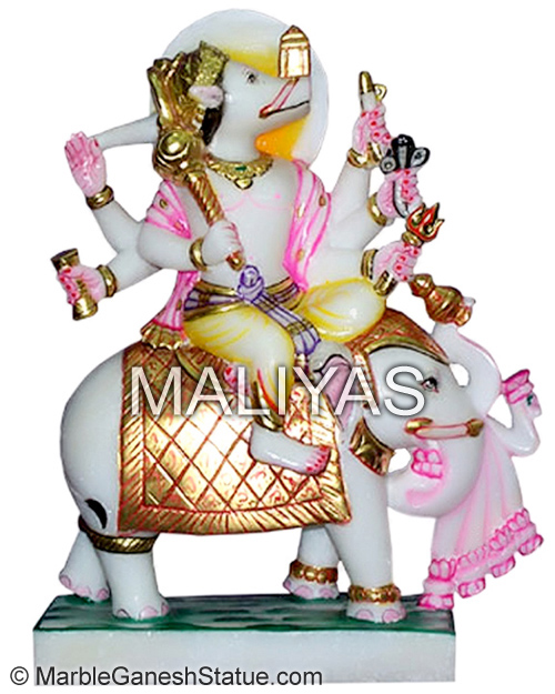 Marble Manibhadra Veer Statue