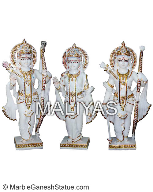 Marble Ram Darbar Family Statue