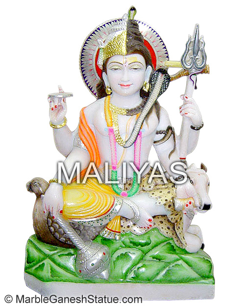 Marble Shiva and Vishnu Murti
