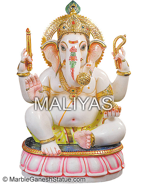 Marble Statue of Lord Ganesh