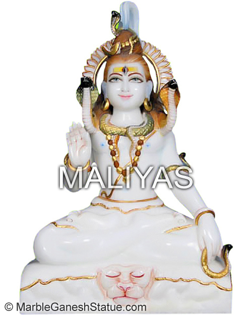 Marble Stone Shiva Statue