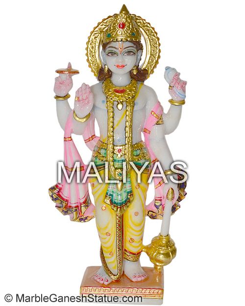 Marble Vishnu Ji Statue