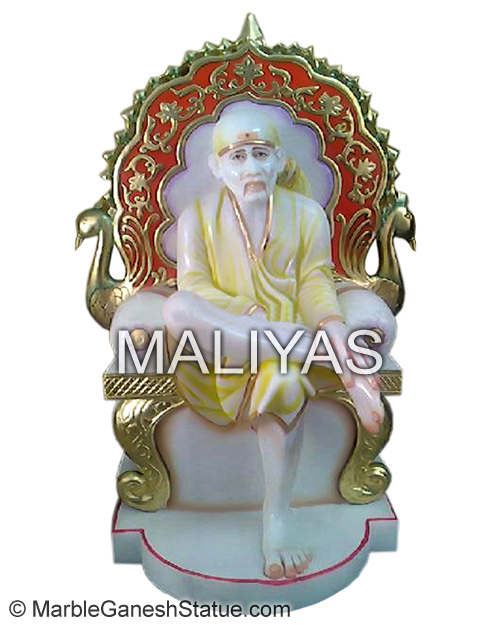 Sai Baba Sitting on Singhasan