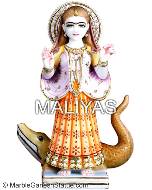 White Marble Khodiyar Statue