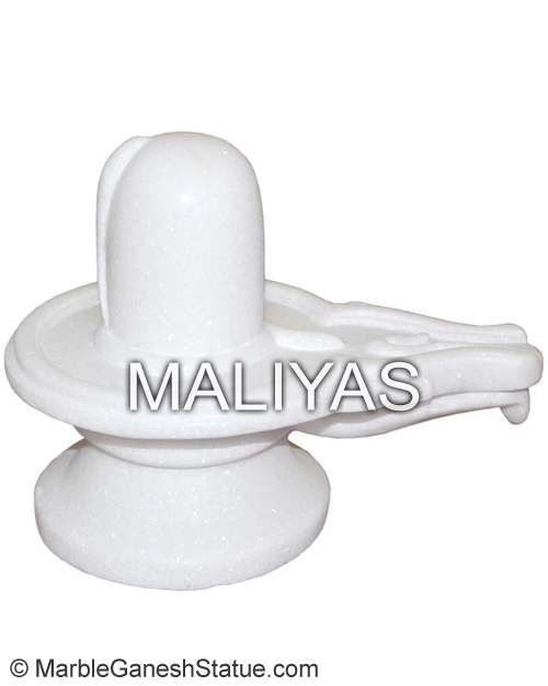 White Marble Shiva Linga