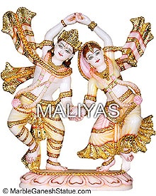 Dancing radha krishna statue