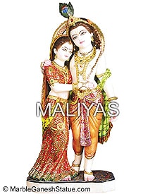 Lord Radha Krishna Marble Statue