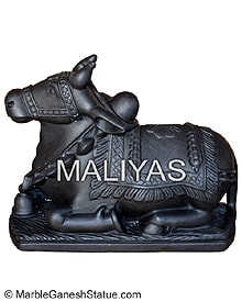 Marble Nandi Statue