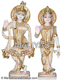 Statue Marble Radha Krishna