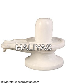 White Marble Shivlingm